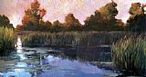 Philip Craig Canvas Paintings - The Lily Pond